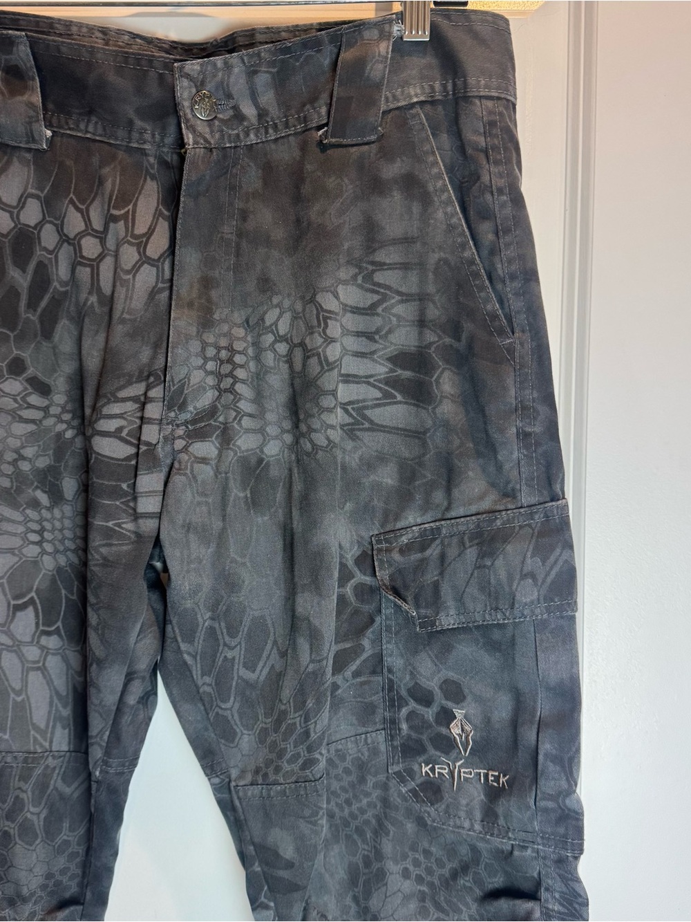 Kryptek Cargo Pants Mens 34x32 Gray Camo M Nylon Cotton Tactical $148